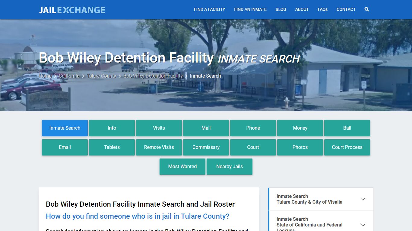 Bob Wiley Detention Facility Inmate Search - Jail Exchange